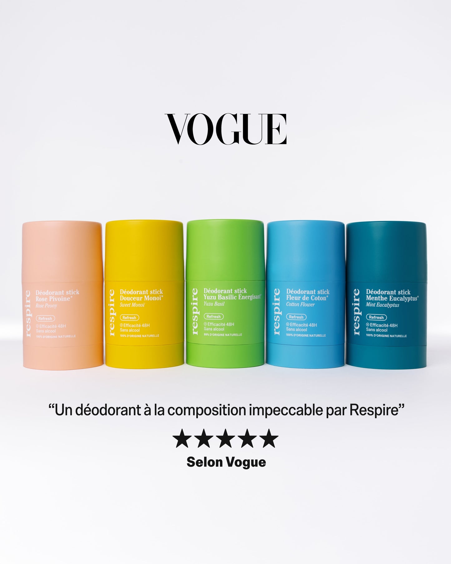Duo Déodorant stick Fleur de Coton & Rose Pivoine