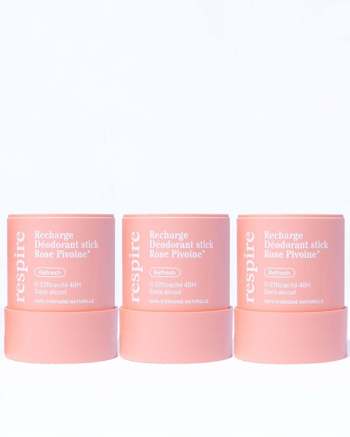 Kit Recharges Déodorant stick Rose Pivoine
